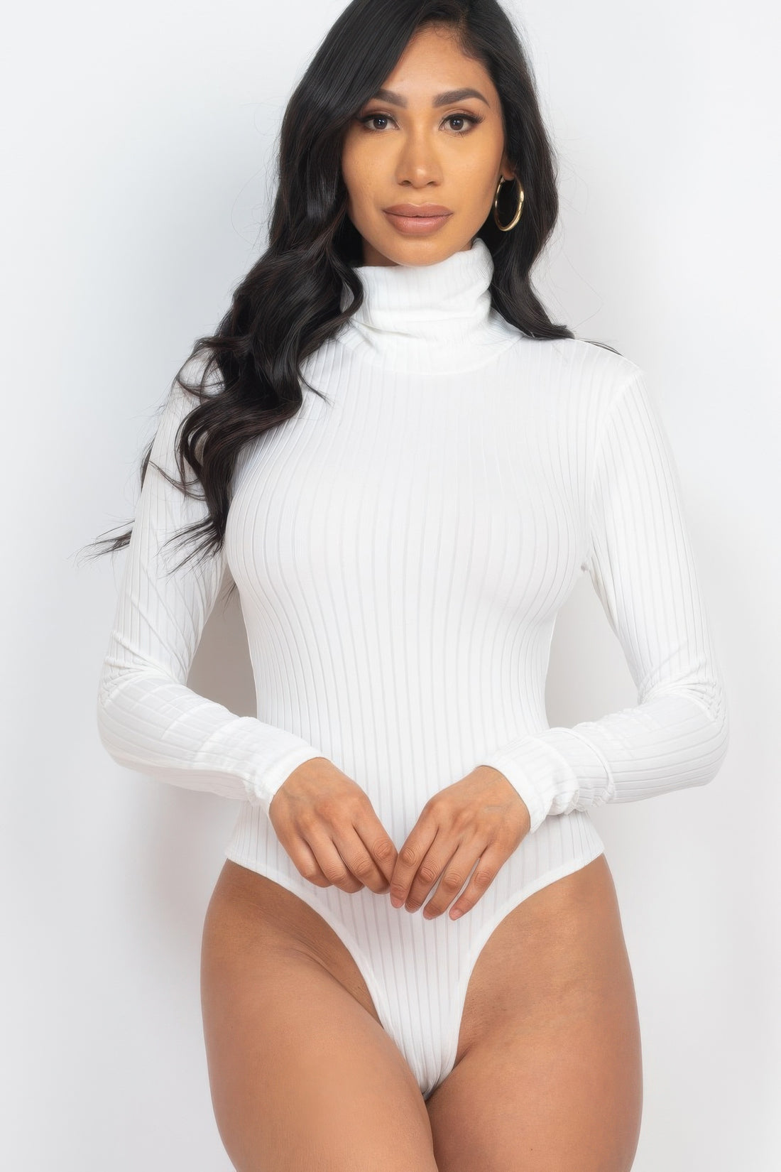 Ribbed Turtleneck Bodysuit - Elegant Comfort & Style - Artsi Chic Boutique